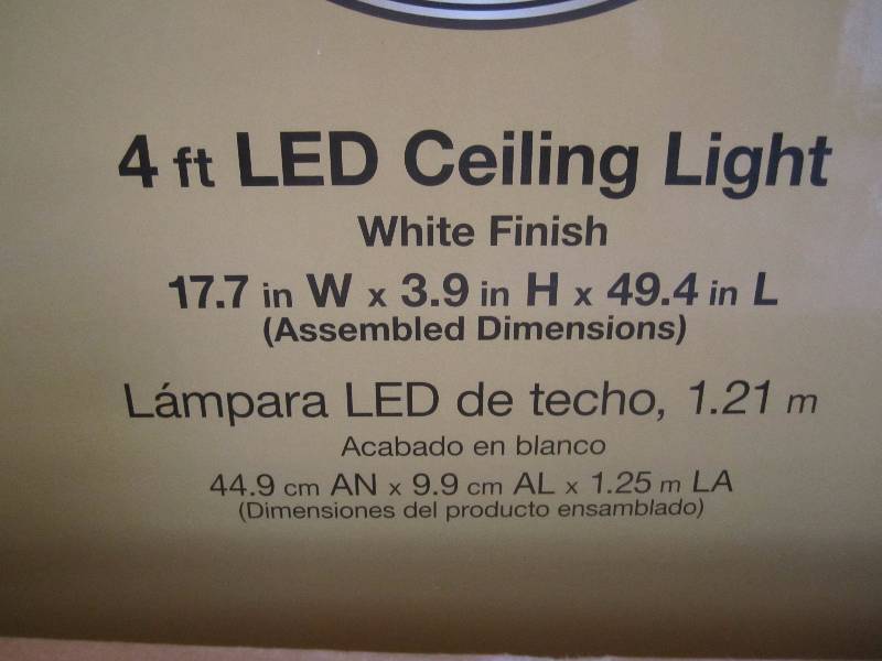 lot 20 image: Mix Lot of 3 - 4 foot LED Ceiling L...