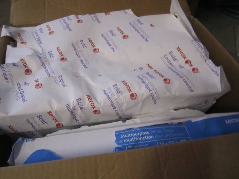 lot 35 image: Box with 7 Reams of 11 x 17 Print...