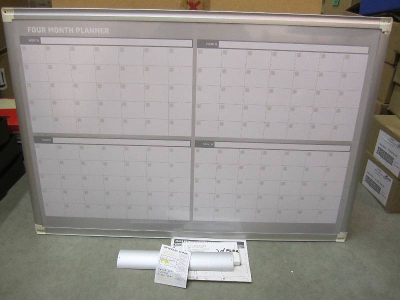 lot 37 image: 4 Month Planner Dry Erase Board  24...