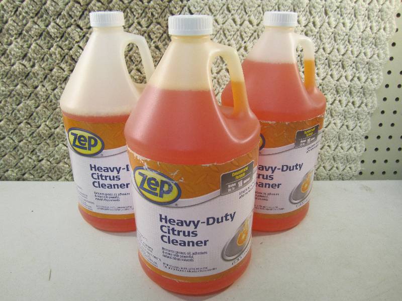 lot 47 image: Lot of 3 Zep Heavy-Duty Citrus Clea...
