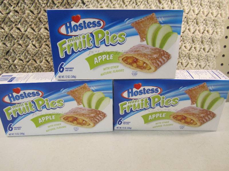 lot 59 image: 3 Boxes Hostess Mini Fruit Pies App...