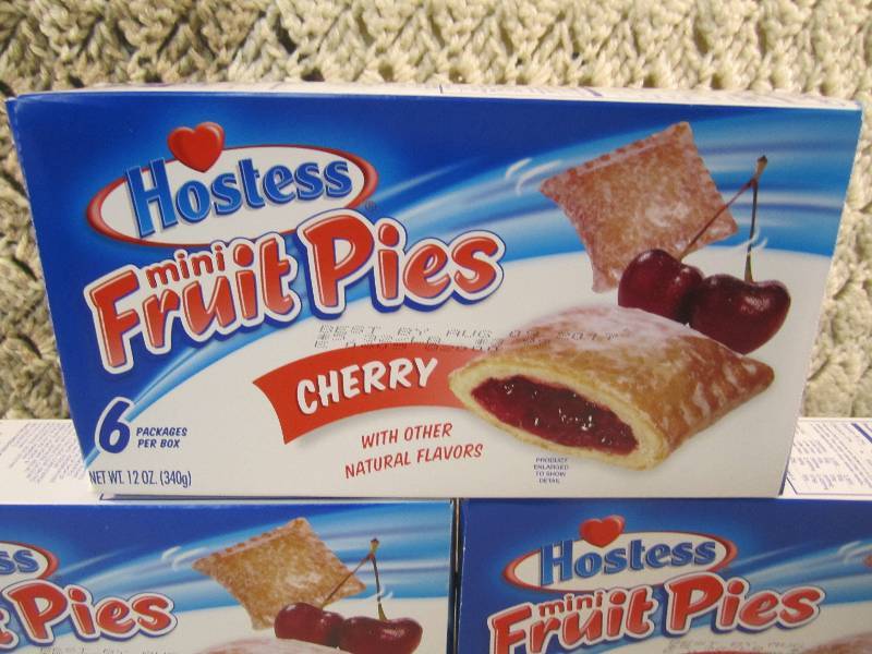 lot 64 image: 3 Boxes Hostess Mini Fruit Pies Che...