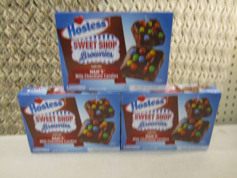 lot 67 image: 3 Boxes Hostess Sweet Shop Brownies...