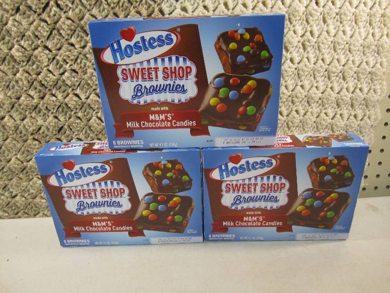 lot 69 image: 3 Boxes Hostess Sweet Shop Brownies...