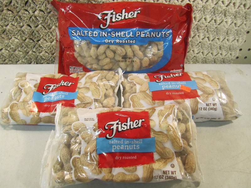 lot 81 image: 4 Bags of Salted In Shell Peanuts D...