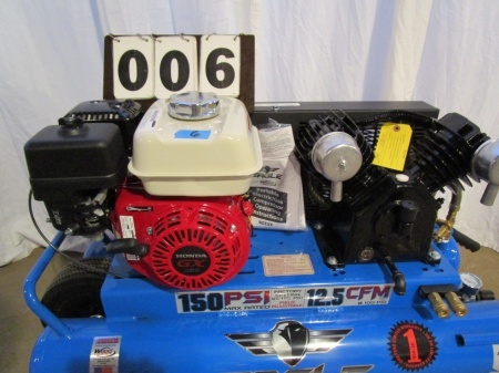 Eagle Job Site Twin Tank Wheel Barrow Style Air Compressor