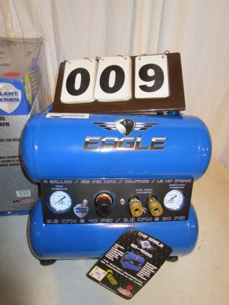 Eagle Silent Series 4 Gallon Twin Tank Air Compressor