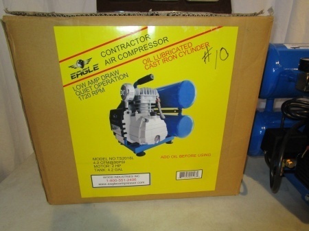 Eagle Contractor Air Compressor - 4.2 Gallon Twin Tank