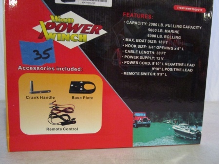 Wood Power 2000 lb Portable Winch