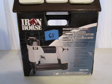 Iron Horse 2 in 1 Brad Nailer-Stapler