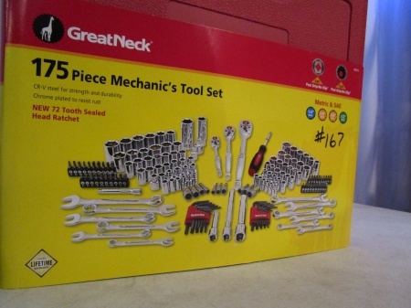 Great Neck 175 Pc Mechanics Tool Set