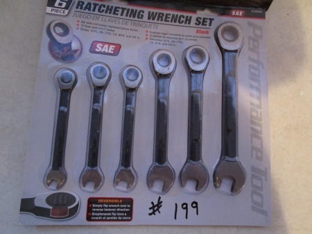 Performance Tool 6 pc Ratcheting Wrench Set