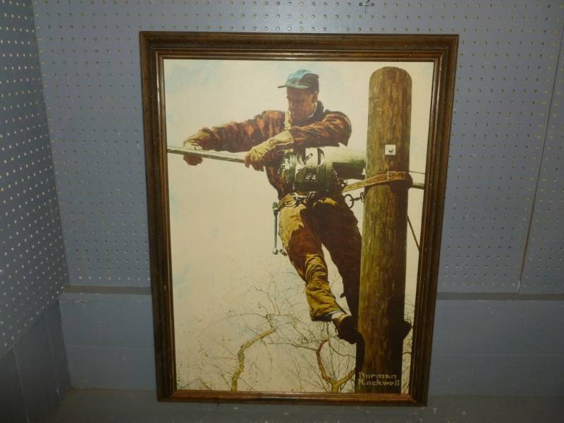 lot 15 image: Norman Rockwell Print