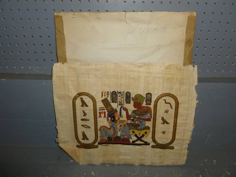 lot 75 image: Papyrus Painting