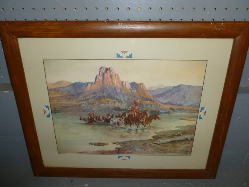 lot 107 image: C.M Russell Print