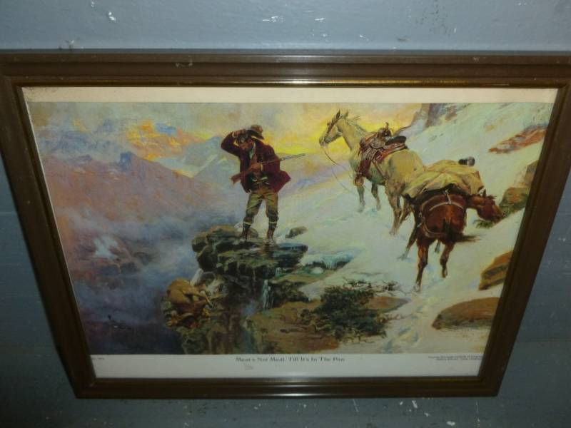 lot 164 image: C.M Russell Print