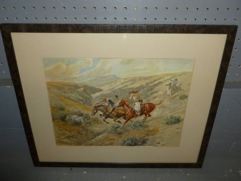 lot 193 image: C.M Russell Print