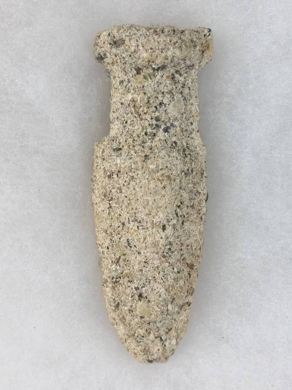 lot 9 image: Native American Stone Plummet