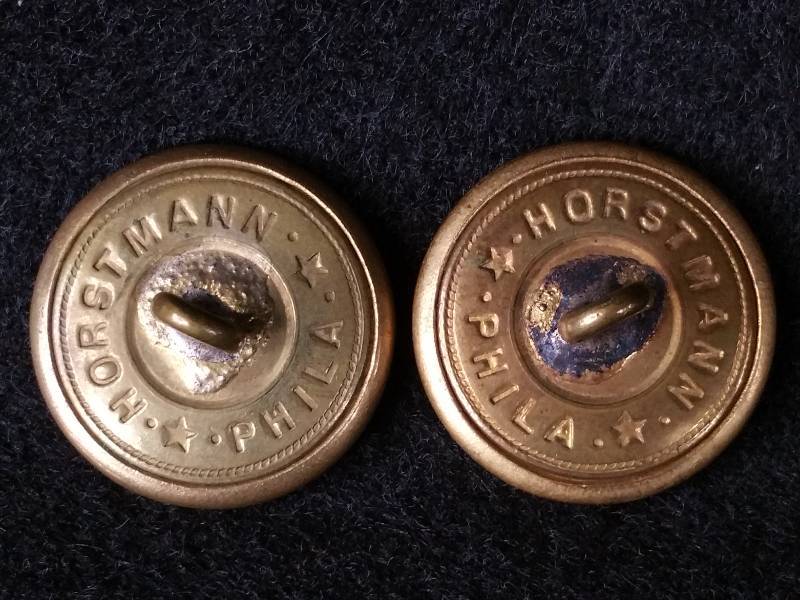 lot 30 image: Horstman of Philadelphia Civil War Era Brass Marines Button
