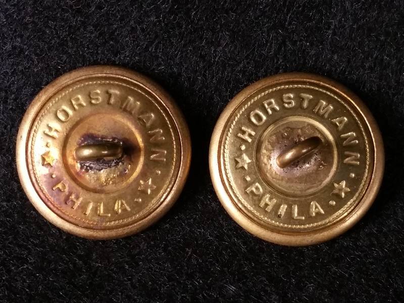 lot 31 image: Horstman of Philadelphia Civil War Era Brass Marines Button