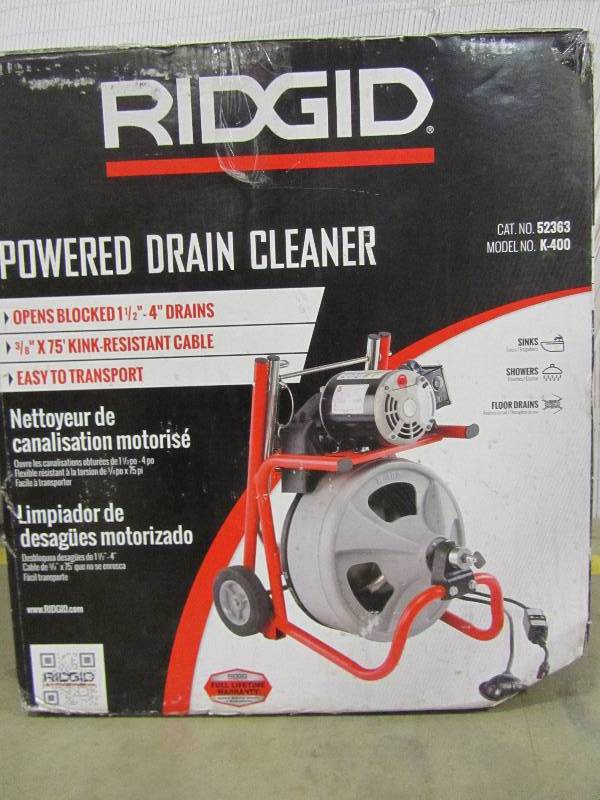 lot 17 image: RIDGID K-400 Drum Machine