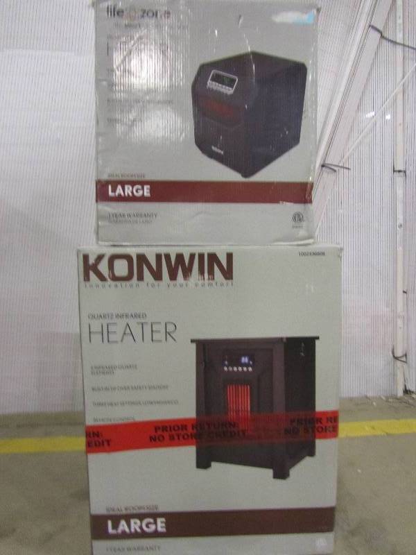 lot 36 image: Lifesmart 1,500-Watt 4-Element Medium Room Infrared Bulb Heater Ningbo Konwin Electrical Appliance GD8215BW-6 Infrared Heater