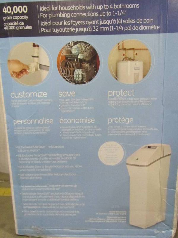lot 38 image: GE 40,000 Grain Water Softener