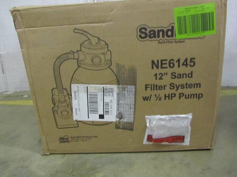 lot 68 image: Blue Wave 12 in. Above Ground Pools Sand Filter System with 12 HP Pool Pump