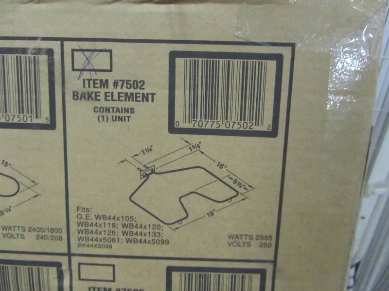 lot 69 image: GE Bake Element model 7502