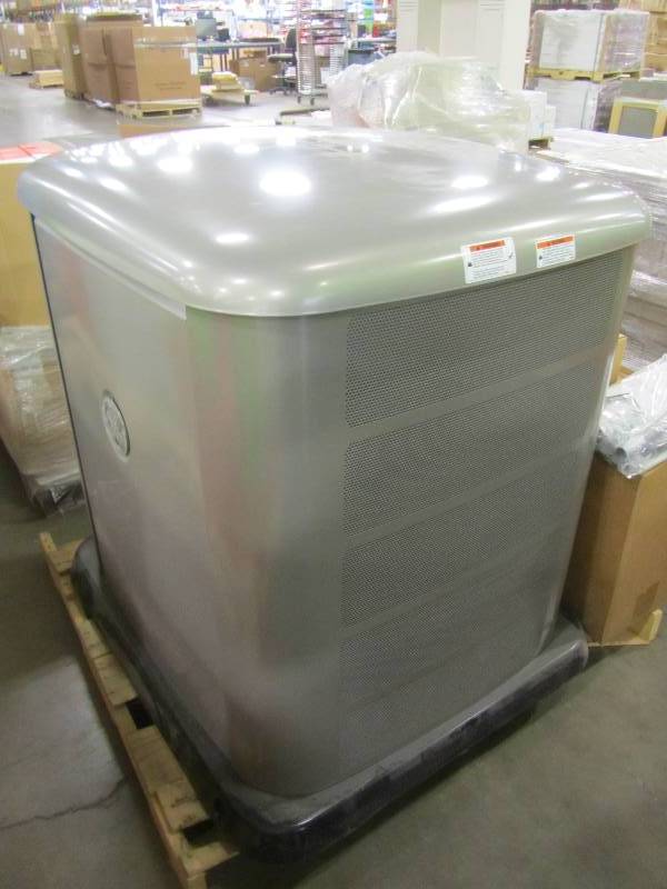 lot 79 image: GE 13,000-Watt Air Cooled Standby Generator System with Symphony II Whole House 200-Amp Automatic Transfer Switch