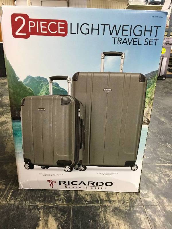RICARDO 2PC HARD SIDE LIGHTWEIGHT TRAVEL SET