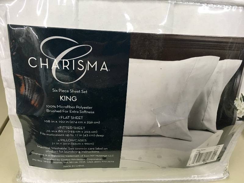 CHARISMA KING MICROFIBER 6PC SHEET SET
