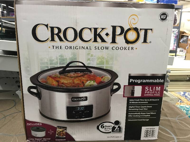 6 QT CROCK POT WLITTLE DIPPER CROCK