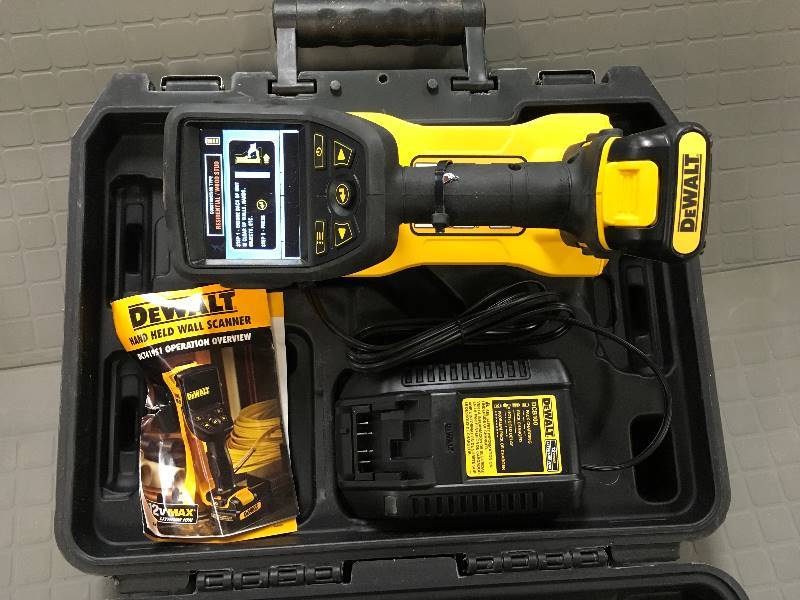lot 10 image: DeWalt Hand Held Wall Scanner Kit in like new workign conditions