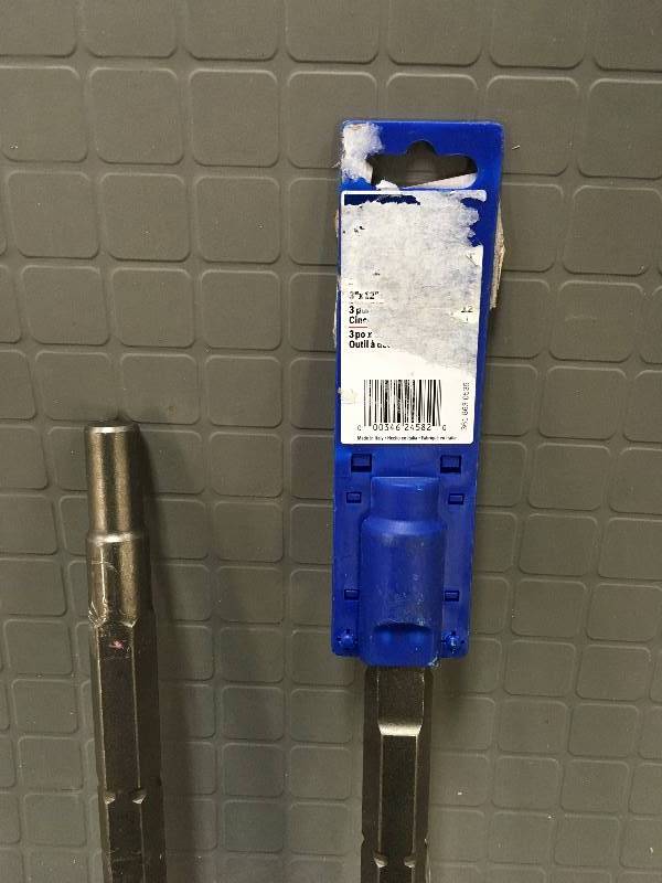 lot 12 image: Bosch HS1820 Round Hex and Spline Hammer Steel Scaling Chisel - Lot of 2