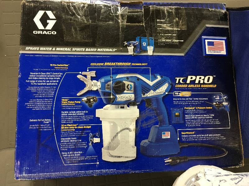 graco tc pro corded airless paint sprayer