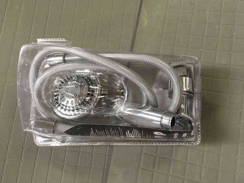 lot 37 image: Waterpik Vardon 5-Spray 3.75 in. Handshower in Chrome (Grey)