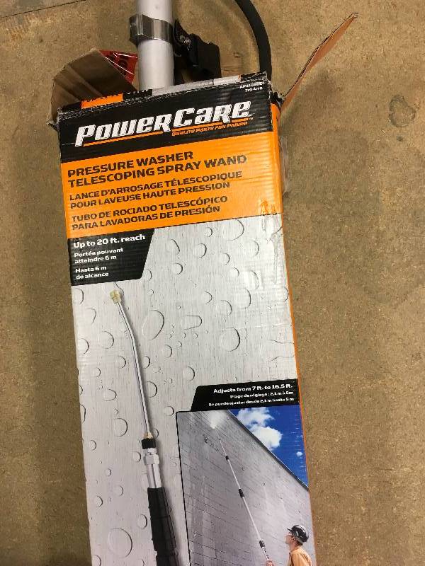 lot 44 image: PowerCare Pressure Washer Telescoping Spray Wand
