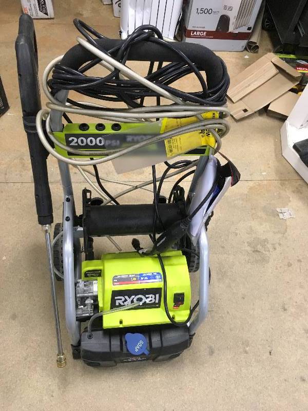 lot 46 image: Ryobi 2000 PSI Premium Electric Pressure Washer in working conditions
