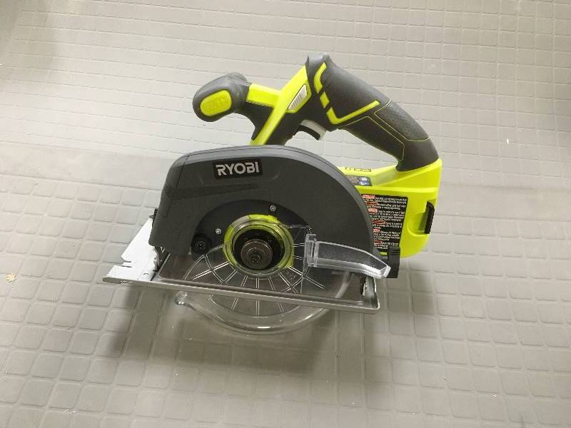 lot 65 image: Ryobi One  18 Volt 6-12 in. Circular Saw in working conditions