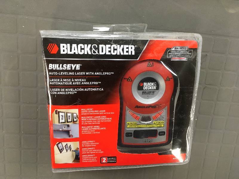 lot 68 image: Black & Decker Bulleyes Auto-Leveling Laser with AnglePro- Laser Measue - Laser Level - AAA Battery not used