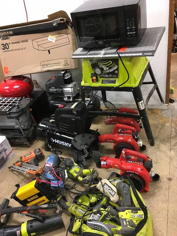 lot 81 image: Lot of Salvage Power Tools for Parts or Repair Porta Cable, Ridgid, homelite and More