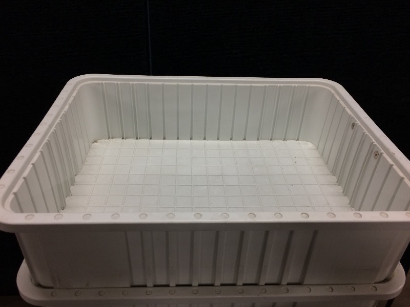 lot 34 image: 3 Large Heavy Duty Stackable Storage Totes
