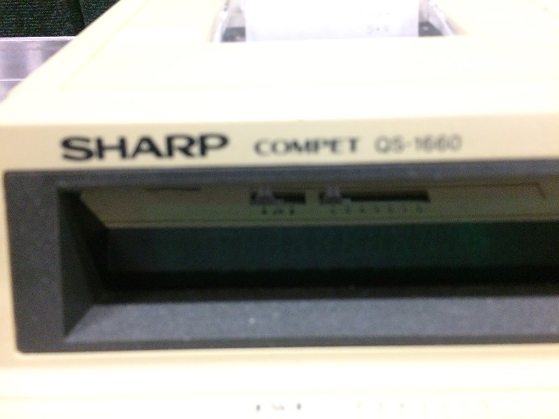 lot 43 image: Sharp Compet Calculator Adding Machine QS-1660 Vintage - Excellent Working Condition