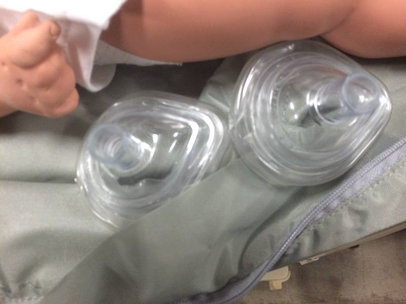 lot 52 image: Simulaids Baby CPR Manikin Kevin 6 to 9 Month Old with Bag For CPR Training Demonstration Resuscitation On Infants - Excellent Condition