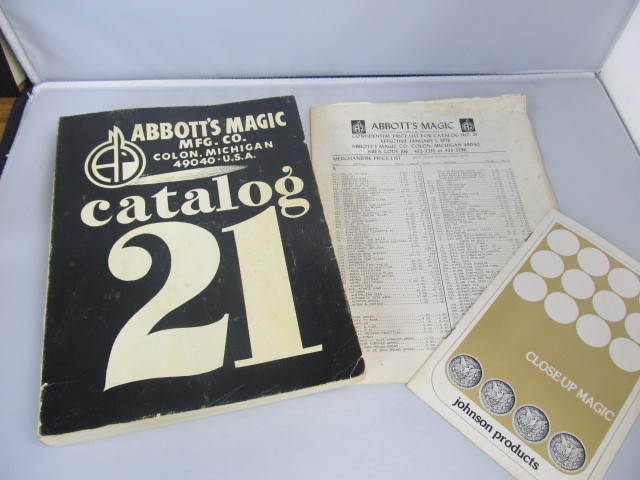 lot 49 image: Rare Vintage Abbotts Magic Supply Catalog