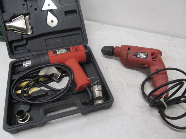lot 68 image: Working Tool Shop Heat Gun & Drill
