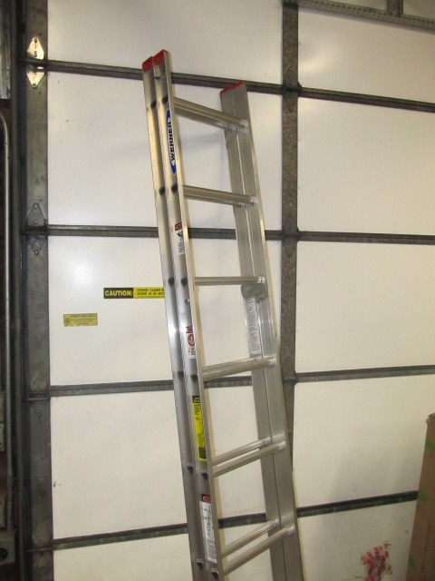 lot 96 image: NEW 16 Aluminum WERNER Extension Ladder