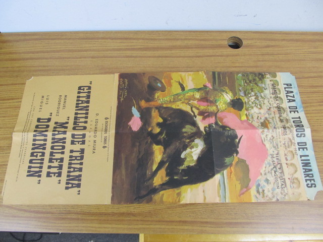 lot 163 image: Original Vintage 1960s Bullfighting Poster