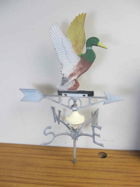 lot 167 image: Robbins Metal Mallard Duck Weathervane